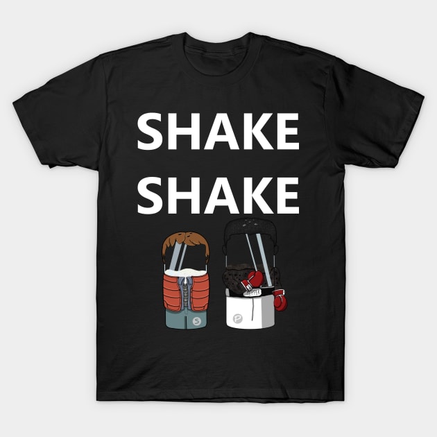 Shake Shake Shake. T-Shirt by freezethecomedian